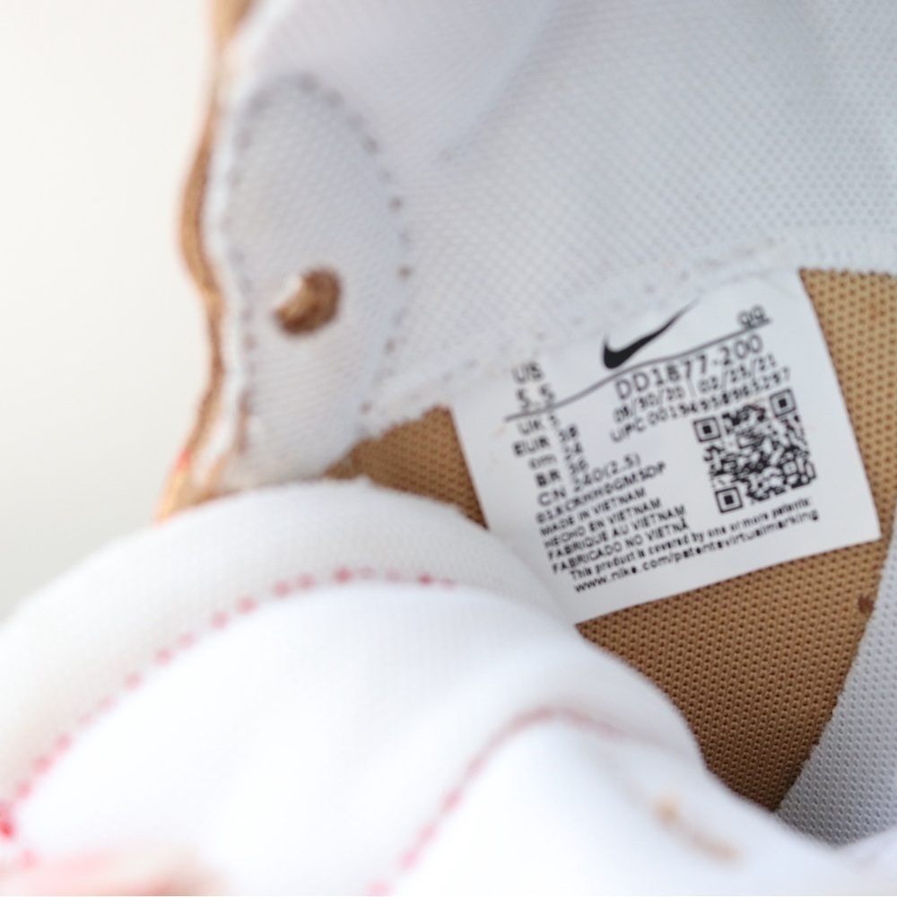 New Nike Blazer Low x Sacai British Tan 2021 Sneakers Size 5.5 - Picture 7 of 10